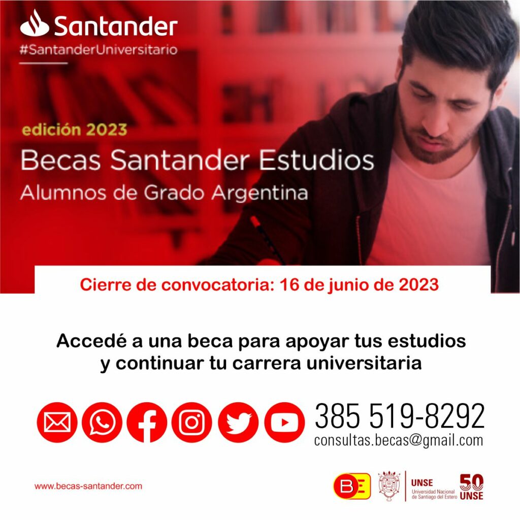 BECA SANTANDER ESTUDIOS 2023