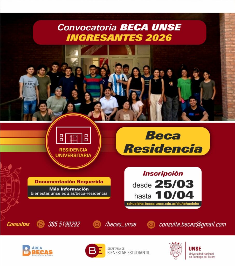 Beca Residencia: inscripción hasta el 10/4