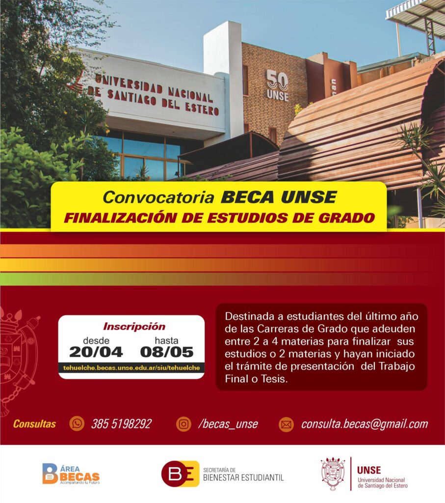 Beca Finalización de carrera 2026