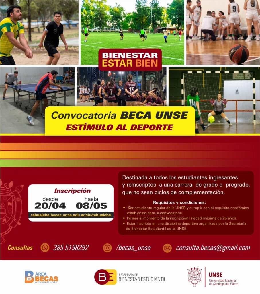 Beca Estimulo al Deporte 2026
