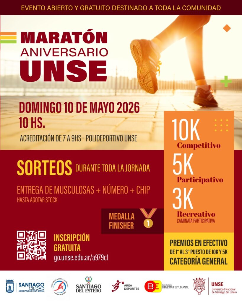 Se viene la maratón aniversario UNSE