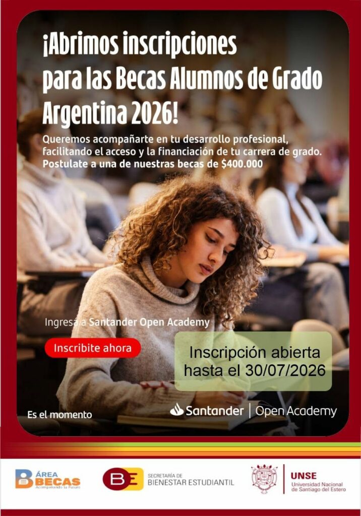 Beca Apoyo Económico Santander 2026