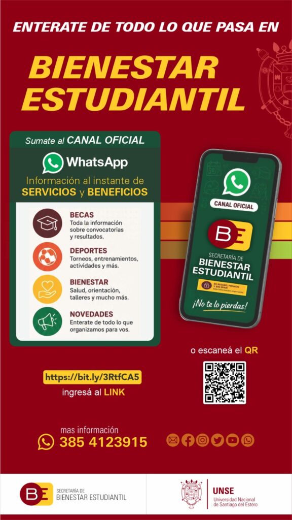 Unite al canal oficial de Whatsapp